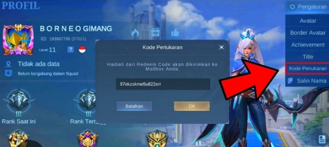 Ilustrasi kode redeem Mobile Legends (ML). [Int]